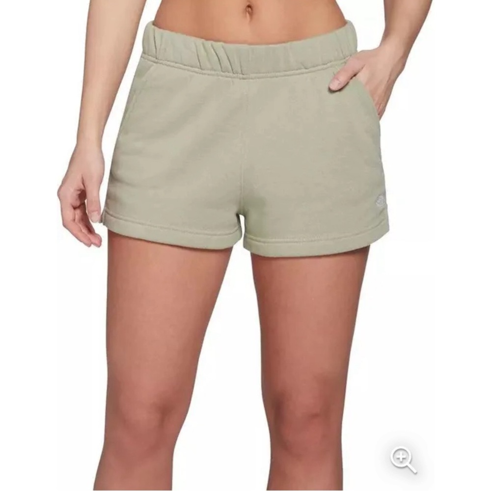 The North Face Half Dome Fleece High Waisted Sage Green Sweat Shorts